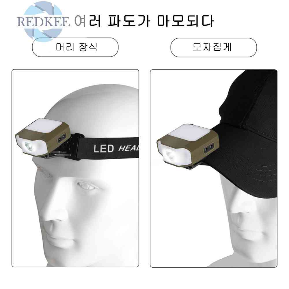 Đèn LED Đeo Trán COB 6 Chế Độ Sáng, Chống Thấm Nước