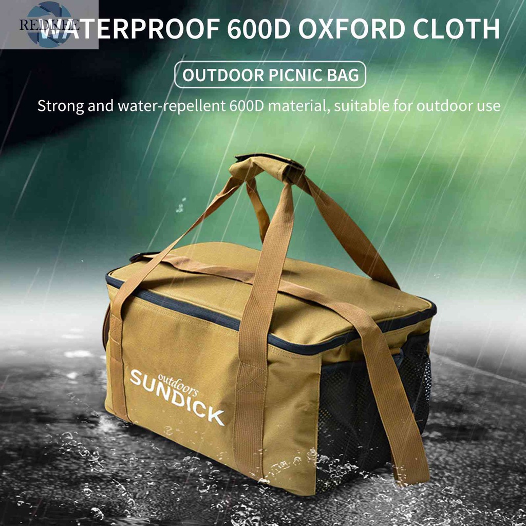 Sundick Túi Lưới Đi Dã Ngoại Ngoài Trời Tích Hợp Khóa Cài Thiết Kế Tiện Lợi
