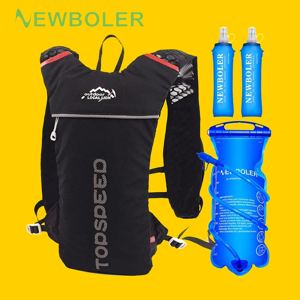 Newboler thể thao ba lô đi xe ba lô xe đạp túi bù nước ba lô 2L túi nước siêu nhẹ thấm nước Vest ngoài trời chạy ba lô