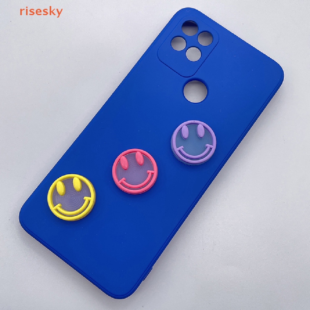 Bộ 5 Miếng Dán Trang Trí Bảng Điều Khiển Xe Hơi / Nhà Cửa Hình Mặt Cười Mini Bằng PVC Dạ Quang Diy