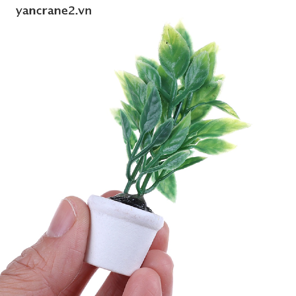 Phụ Kiện Trang Trí Nhà Búp Bê Miniatura Màu Xanh Lá DIY 1: 12 yancrane2.vn