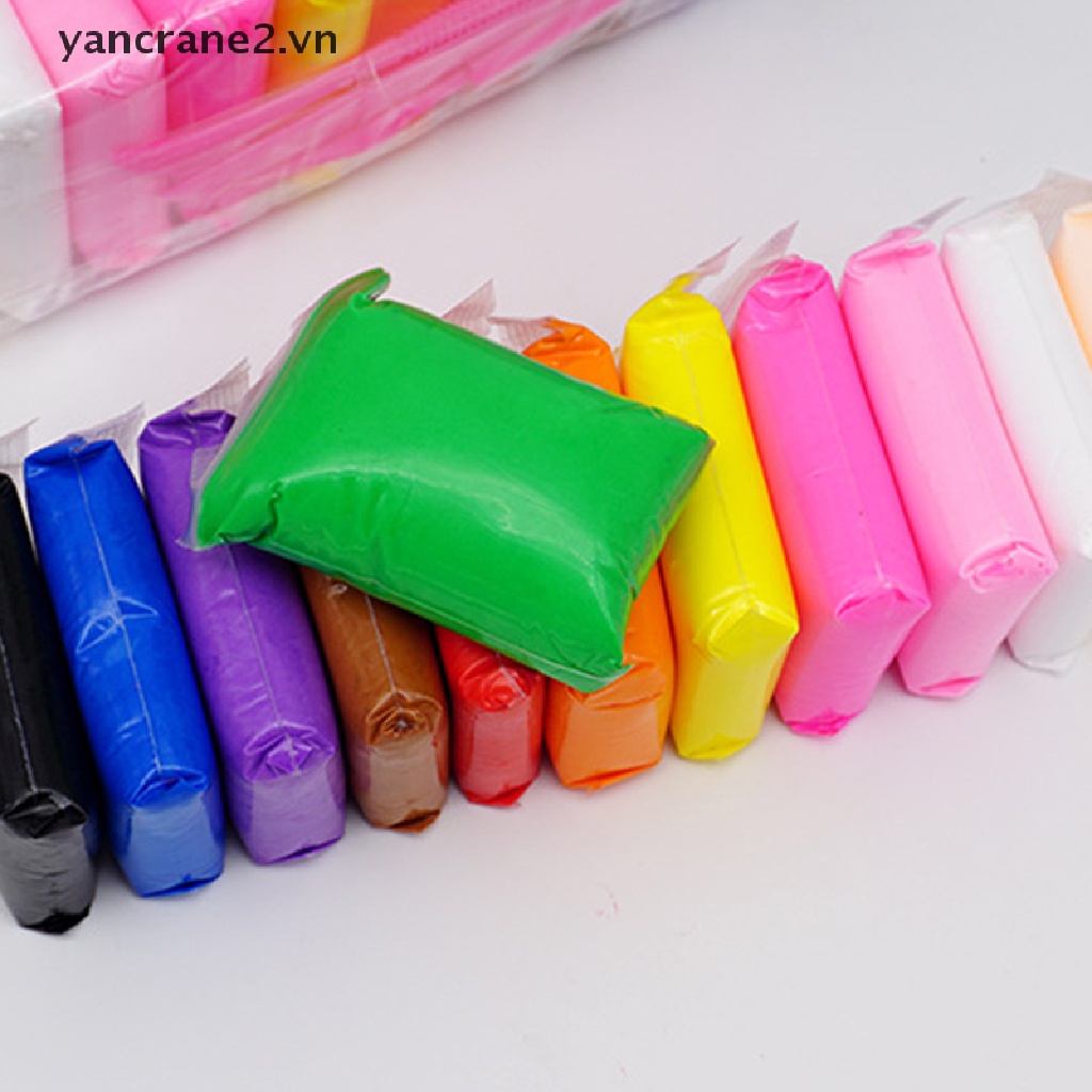 Bộ Đồ Chơi Đất Sét Polymer 12 Màu Sắc Tùy Chọn {yancrane2.vn}