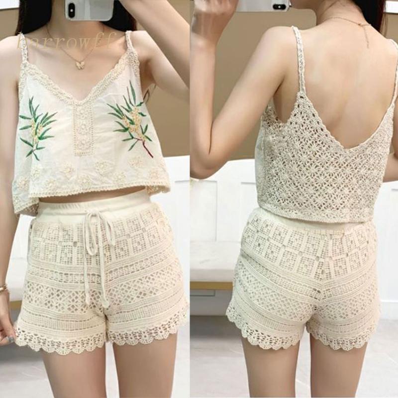 Áo Croptop Hai Dây Họa Tiết Hoa Thời Trang Mùa Hè Cho Nữ