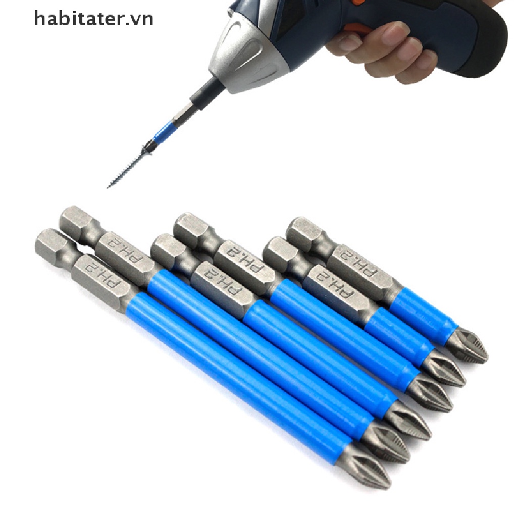 Đầu Tua Vít Điện Từ Tính Chống Trượt PH2 1 / 4 &quot;