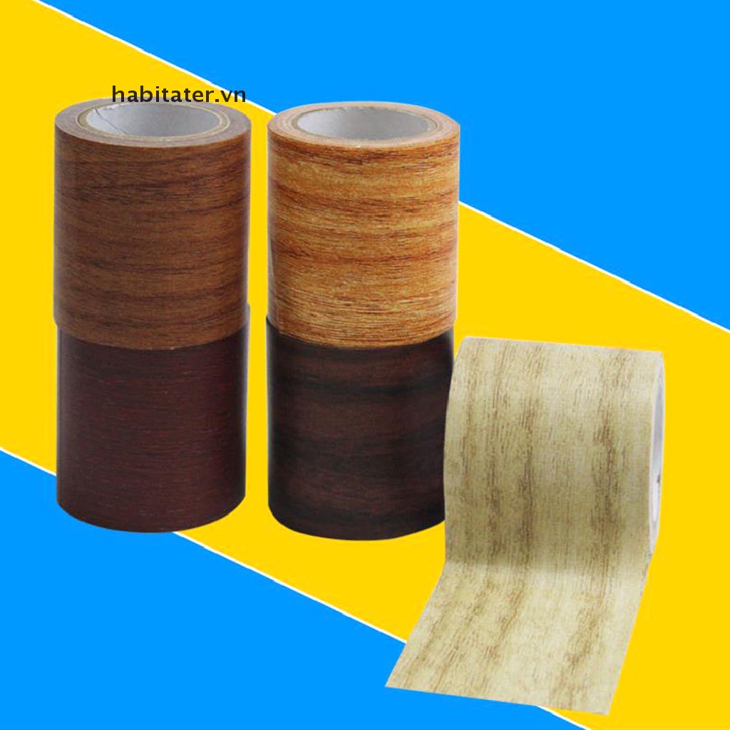 Cuộn Băng Keo Dán Sửa Chữa Nội Thất Vân Gỗ Thực Tế 5M