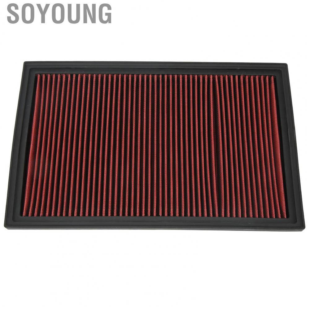 Soyoung Engine Air Cleaner High Flow Car Filter Practical Reusable for Vehicle