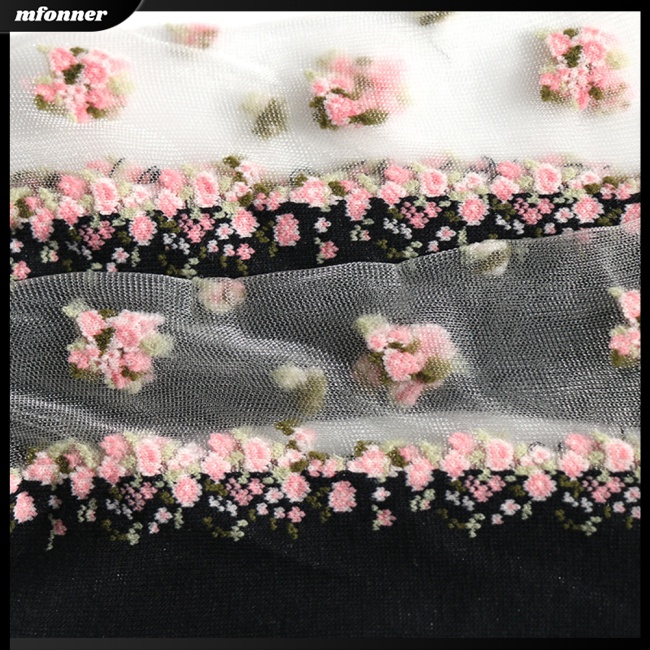 Vớ Lụa Phối Ren Trong Suốt Siêu Mỏng Co Giãn Dành Cho Nữ