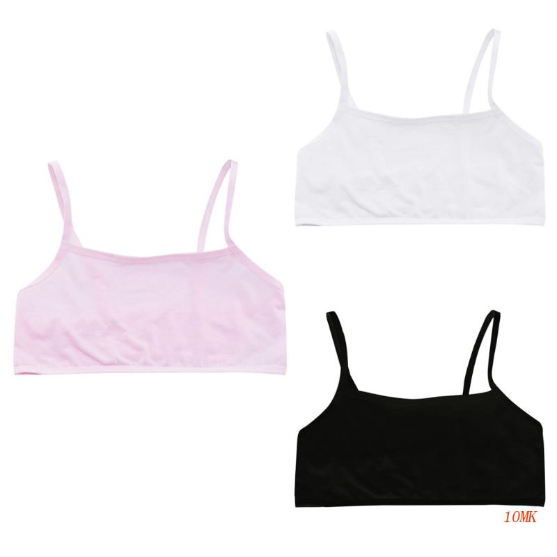 Xiangbao Áo lót vải cotton Màu Trơn Tập Luyện Dành Cho Nữ Tuổi Teen