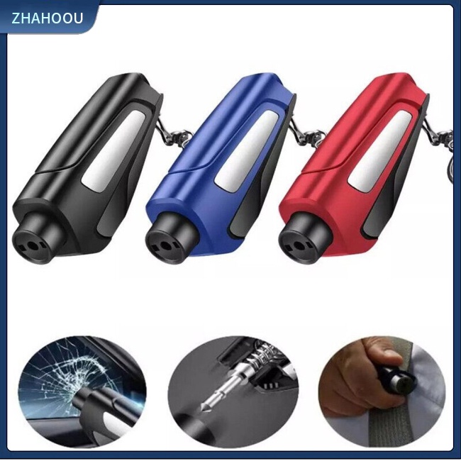 ☃Nhà Cửa☃ Búa Thoát Hiểm Khẩn Cấp Mini Đa Năng Kèm Dao Cắt Dây An Toàn Cho Xe Hơi