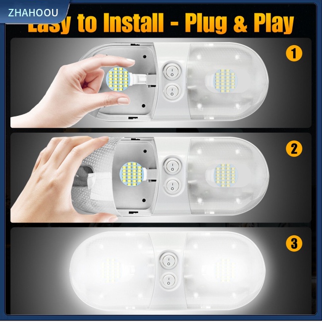 ☃Nhà Cửa☃ Set 20 Đèn Led T10 24smd 1210 12v Ánh Sáng Trắng Dành Cho Ô Tô