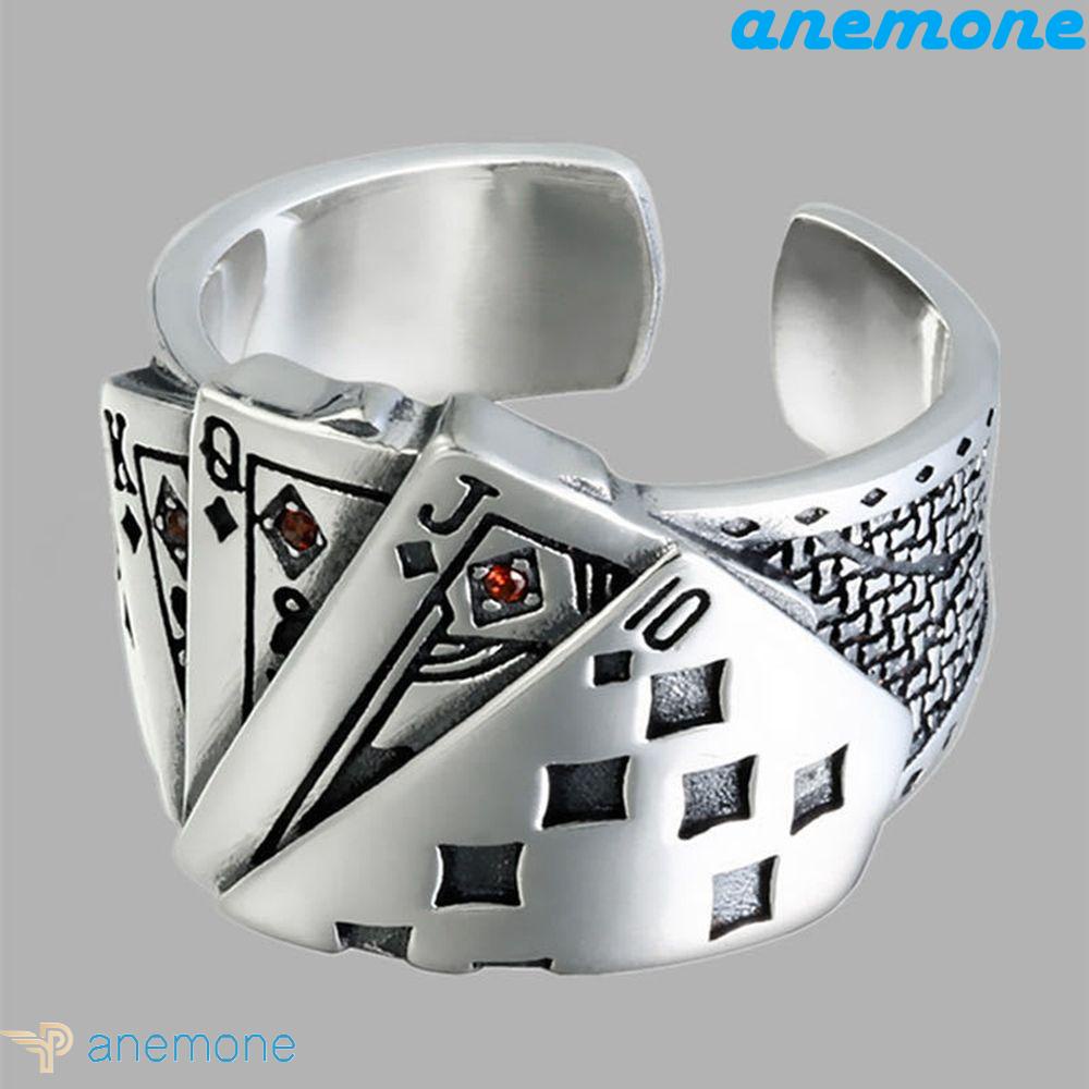 Nhẫn Đeo Ngón Tay Kiểu Hở Nhiều Màu Sắc Kiểu Hip-hop Hàn Quốc Cá Tính Cho Nam Nữ