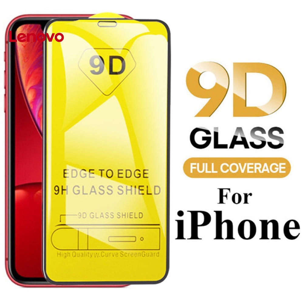 Kính cường lực bảo vệ màn hình điện thoại LENOVO cong thích hợp cho iPhone 6 6S 7 8 Plus X XR XS Max