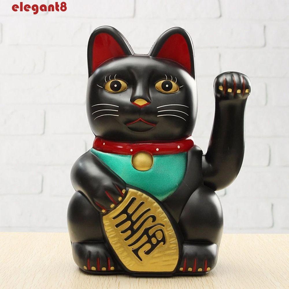 Phụ Kiện Trang Trí Bánh Kem Hình Mèo May Mắn Bằng Năng Lượng Mặt Trời