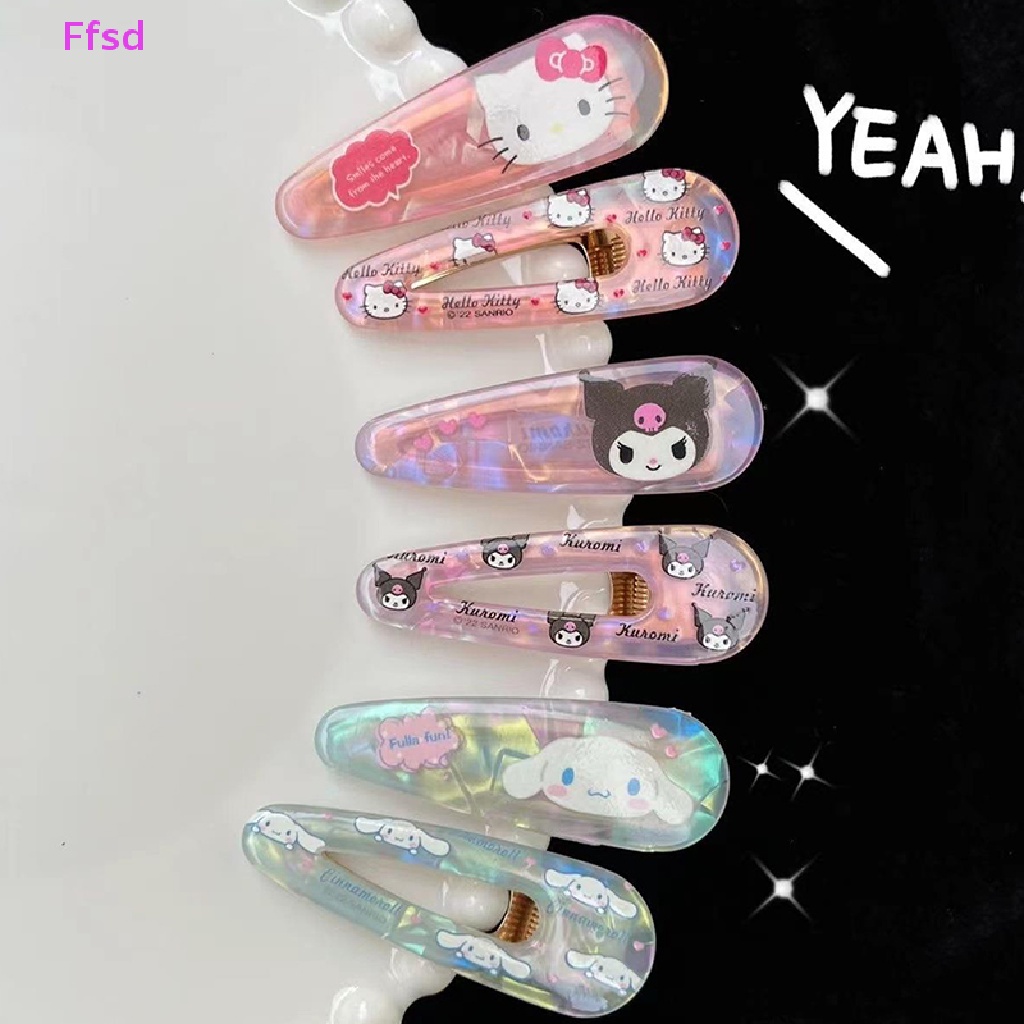 {Ffsd} Kẹp Tóc Trang Trí Hình Nhân Vật Hoạt Hình Sanrio Baby Kity Melody Kuromi Cho Bé Gái * Hàng Bán Chạy