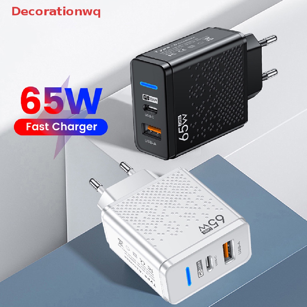 Cốc Sạc Nhanh 65W USB Chuyên Dụng Cho iPhone Xiaomi 12 Samsung Huawei USB QC 3.0 Mới