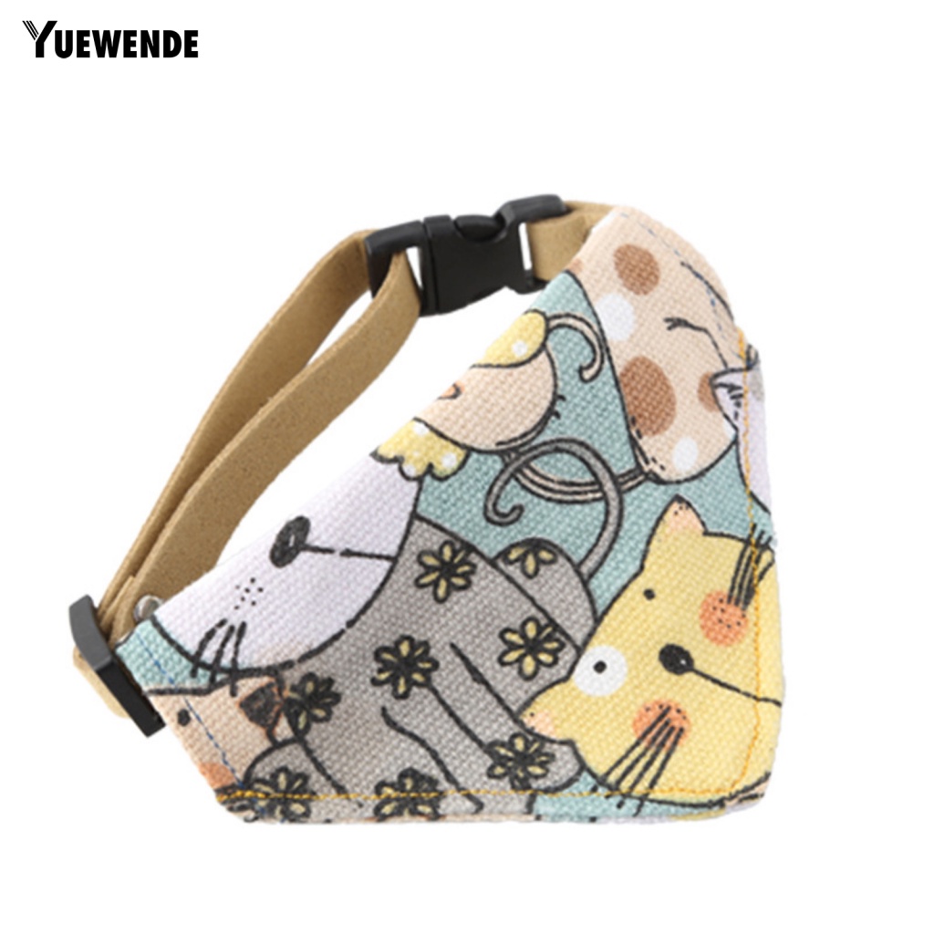 Ye.b Yếm Ăn Hình Tam Giác In Hình Dễ Thương Có Thể Giặt Rửa Cho Cún Cưng Hàng Ngày