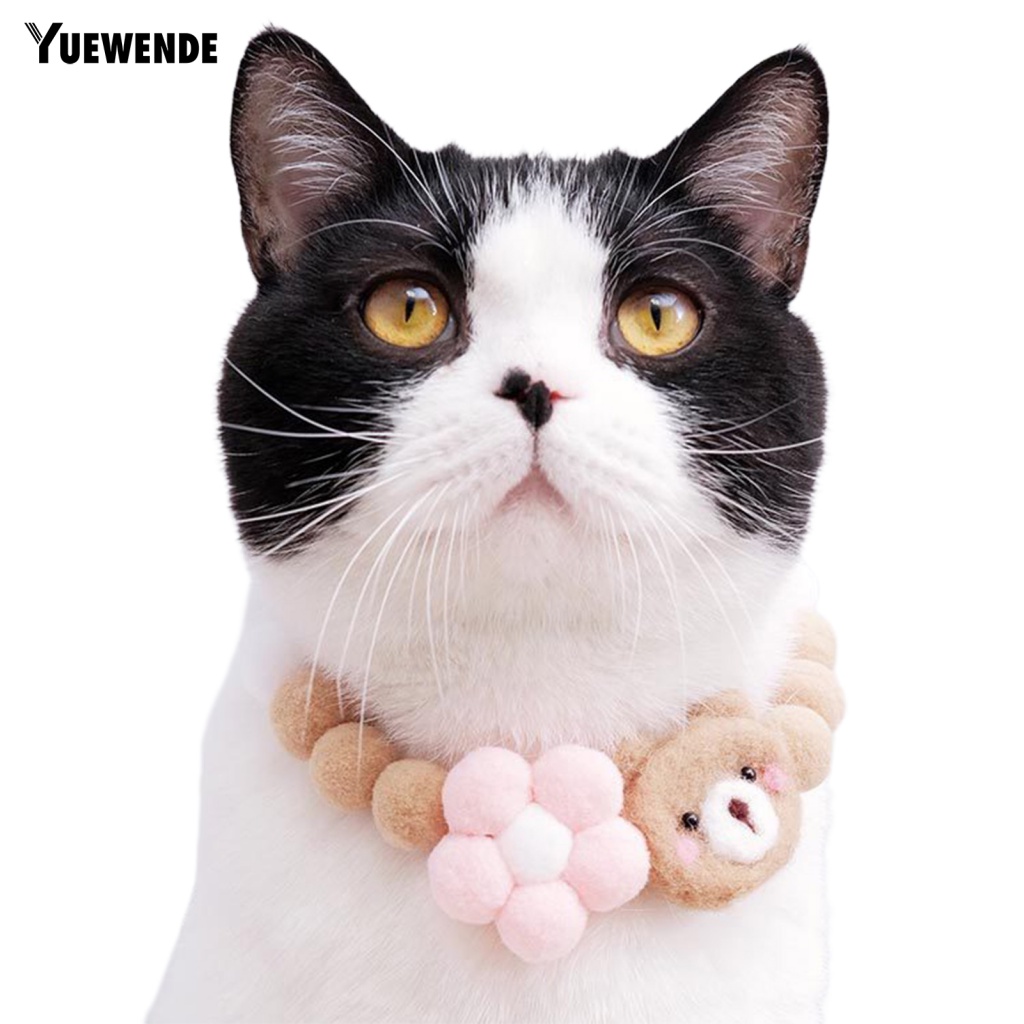 Vòng Cổ Gắn Quả Bông Mềm 3 Kích Cỡ Cho Thú Cưng