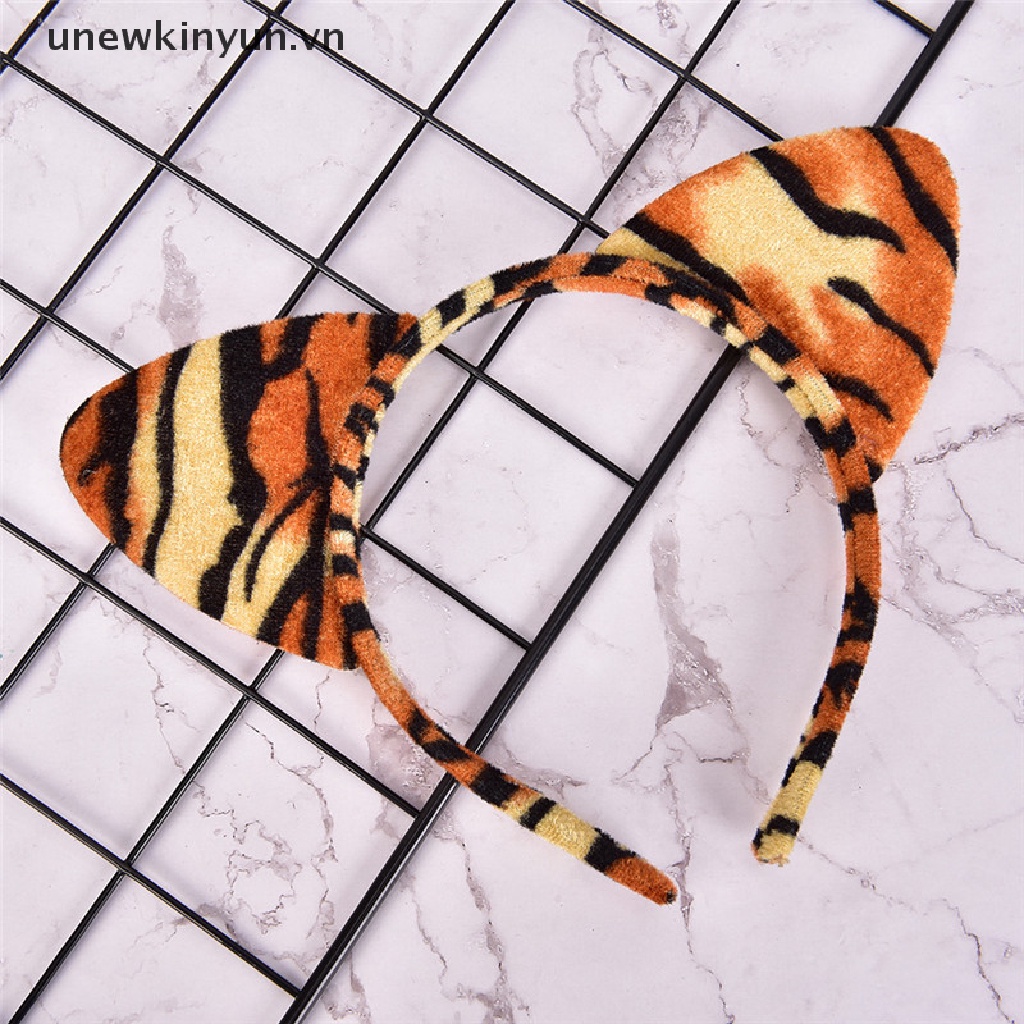 Băng Đô Tai Mèo Họa Tiết Da Báo Thời Trang Dành Cho Nữ