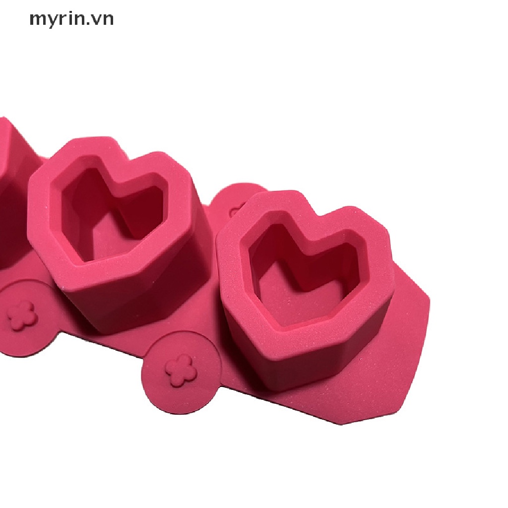 Khuôn Silicon Làm Chậu Hoa DIY Hình Trái Tim