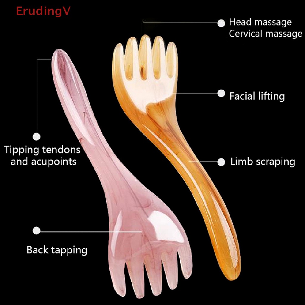 Gua Sha Mát Xa Da Đầu / Cổ / Chân / Toàn Thân Bằng Nhựa Resin