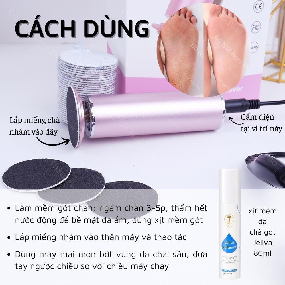 Thiết bị chăm sóc da chân bằng điện làm đẹp da chết Sửa chữa chân Máy mài chân có tấm chà có thể thay thế