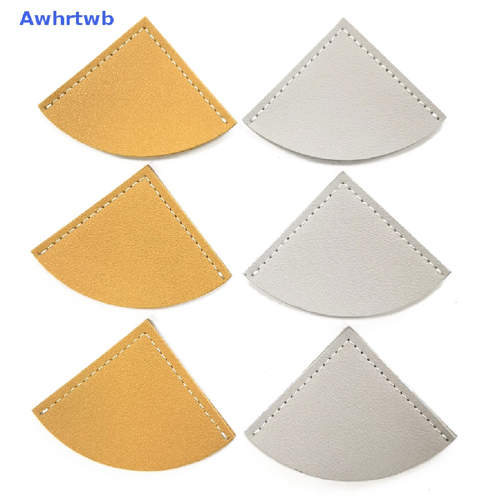 Awhrtwb Kẹp Giấy Đánh Dấu Trang Sách Bằng Da Phong Cách Vintage Bảo Vệ Góc Sách Mini Mới