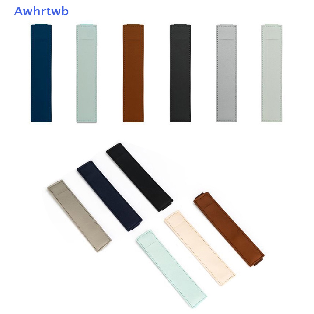 Túi Đựng Bút Bằng Da PU Co Giãn Nhiều Màu 8-1.5 Inch Mới