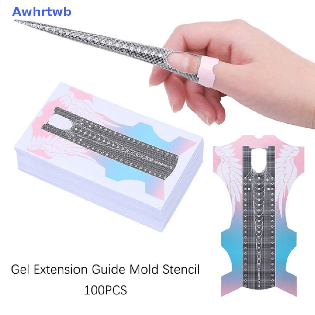 Set 100 Miếng Dán Hỗ Trợ Nối Dài Móng Tay Chuyên Nghiệp Mới