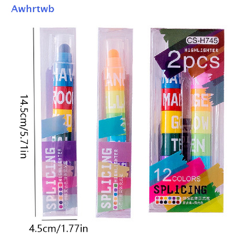 Awhrtwb Gel Đánh Dấu Cao 6 Màu Kẹo Phong Cách Vintage Chất Lượng Cao Mới