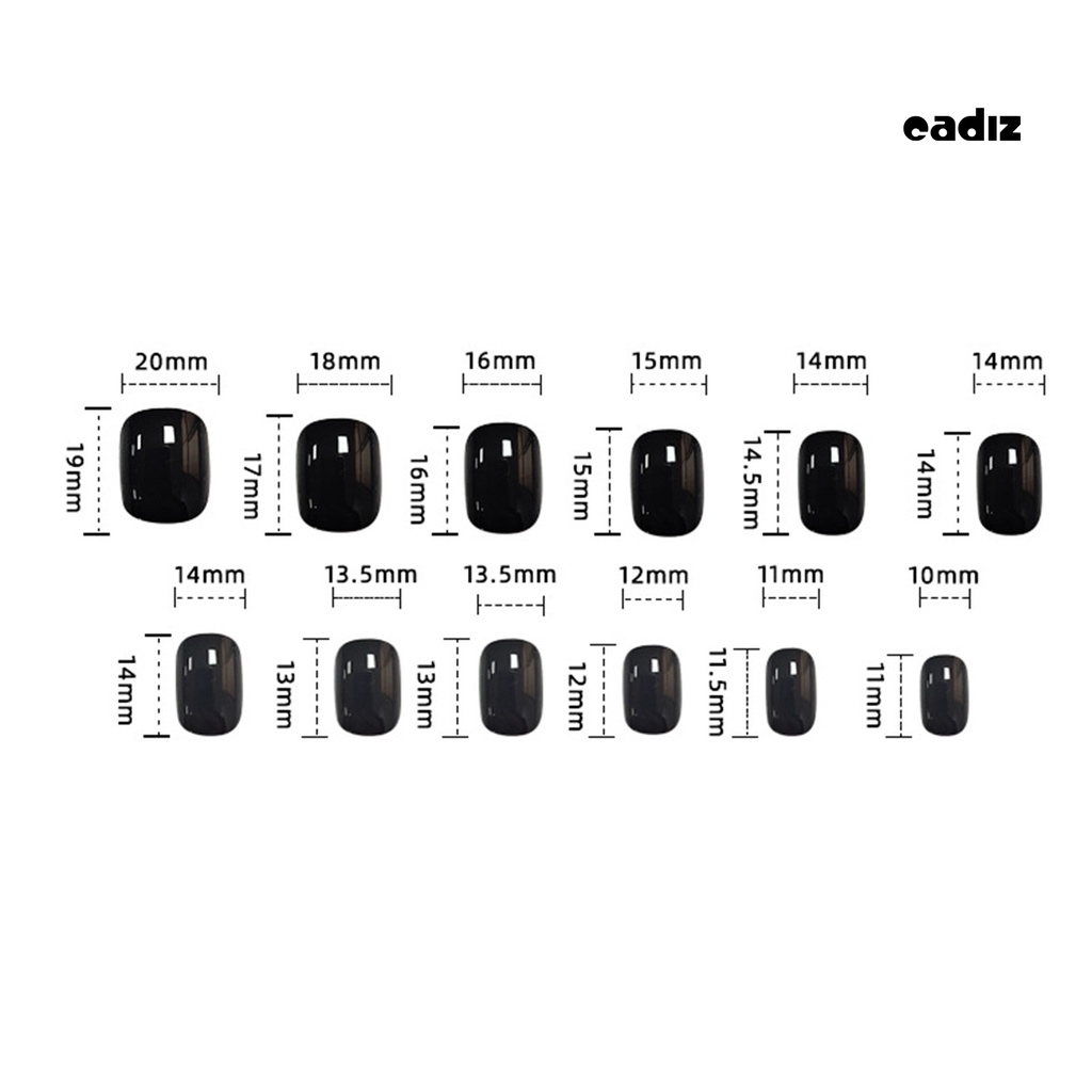 Hộp 24 Móng Tay Giả Hình Vuông Họa Tiết Thỏ Hoạt Hình Dễ Thương Cho Salon