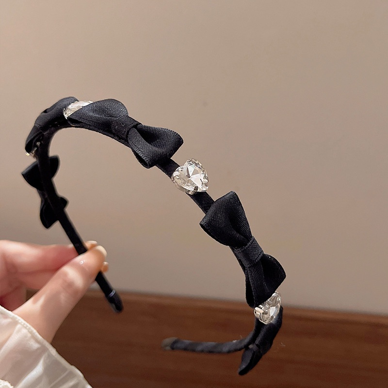 Băng Đô Cài Tóc Hình Nơ Trái Tim Phong Cách Pháp Thời Trang Cho Nữ