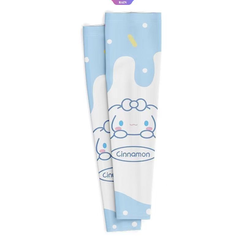 Găng Tay Chống Nắng Bằng Lụa Lạnh Thoáng Khí Họa Tiết Hoạt Hình Sanrio My Melody Cinnamoroll Kuromi Hello Kitty Purin Cho Nữ