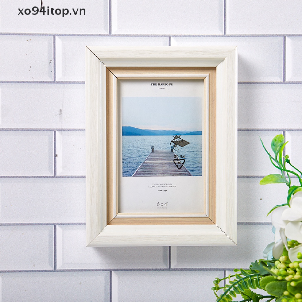 Xoitop Set 4 Cặp Băng Keo Dán Khung Ảnh Màu Trắng Không Để Lại Dấu Vết DIY