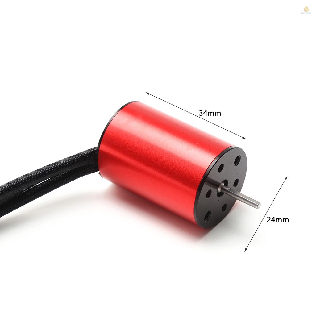 Động Cơ Không Chổi Than S2435 4500KV Thay Thế Cho Xe Điều Khiển Từ Xa Traxxas HSP Wltoys 1 / 16 1 / 18