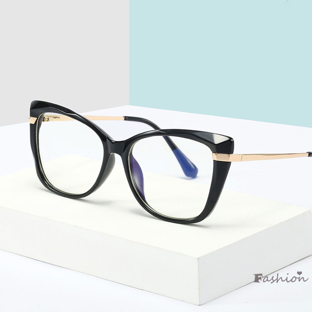 Mắt Kính Chống Ánh Sáng Xanh Tròng Phẳng Gọng Kim Loại Không Thể Tháo Rời Thời Trang Cho Thợ Làm Việc Máy Tính