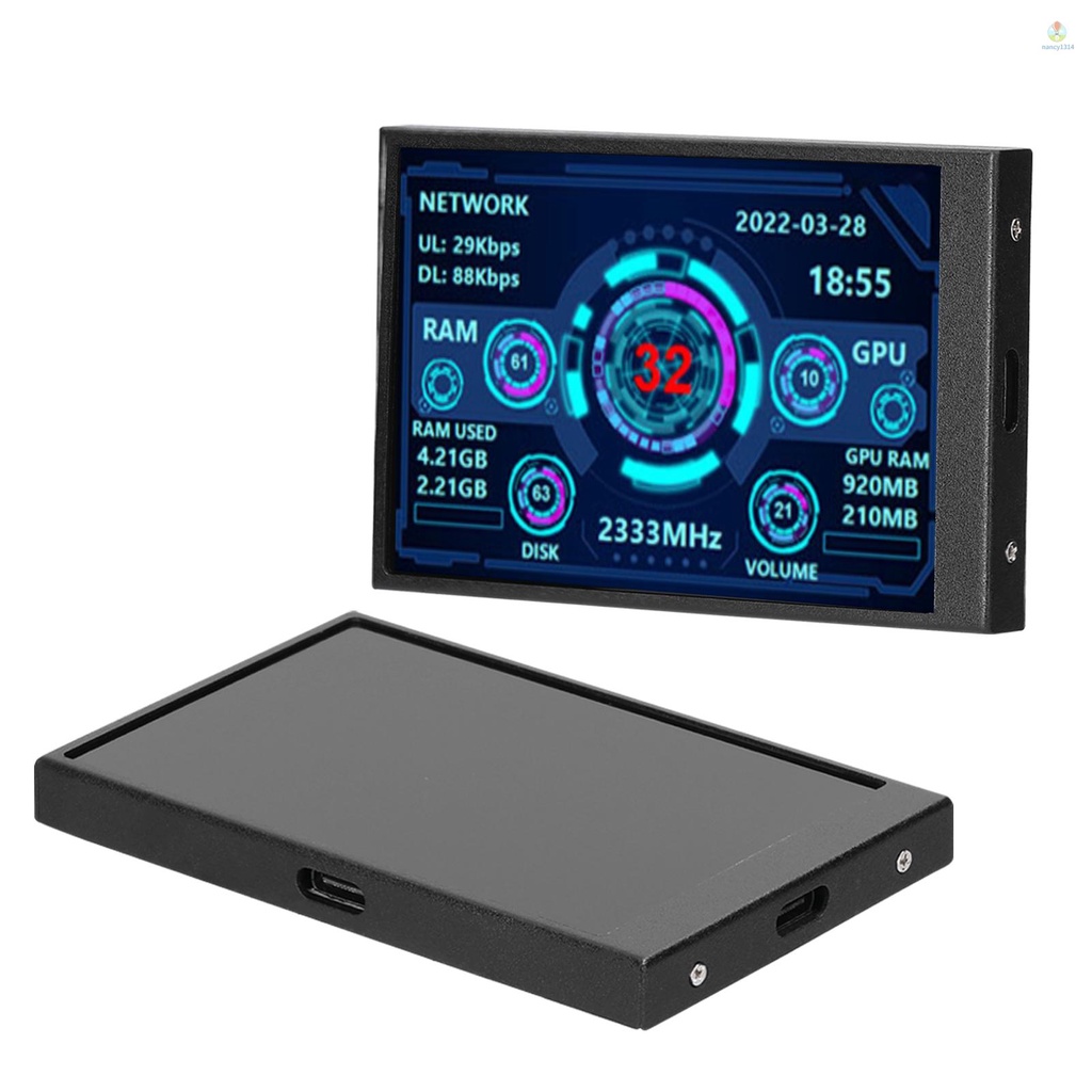 Màn Hình Hiển Thị 3.5 Inch IPS Cổng USB Cho CPU GPU RAM HDD