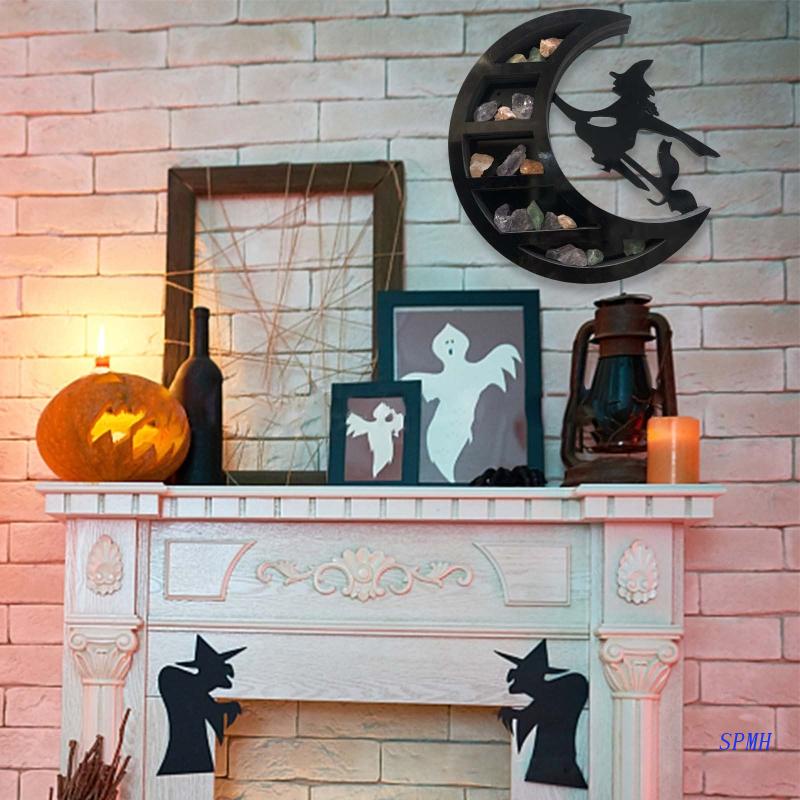 Giá Đỡ Trang Sức Gắn Tường Hình Mặt Trăng Độc Đáo Trang Trí Phòng Khách