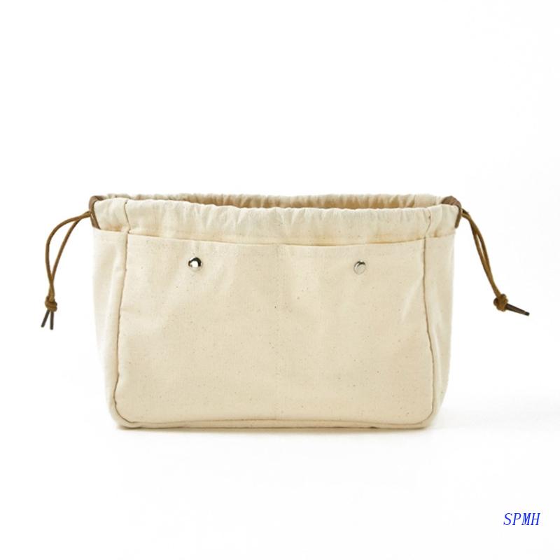 Túi Canvas Dây Rút Đa Năng Đựng Mỹ Phẩm / Đồ Trang Điểm Cho Nữ