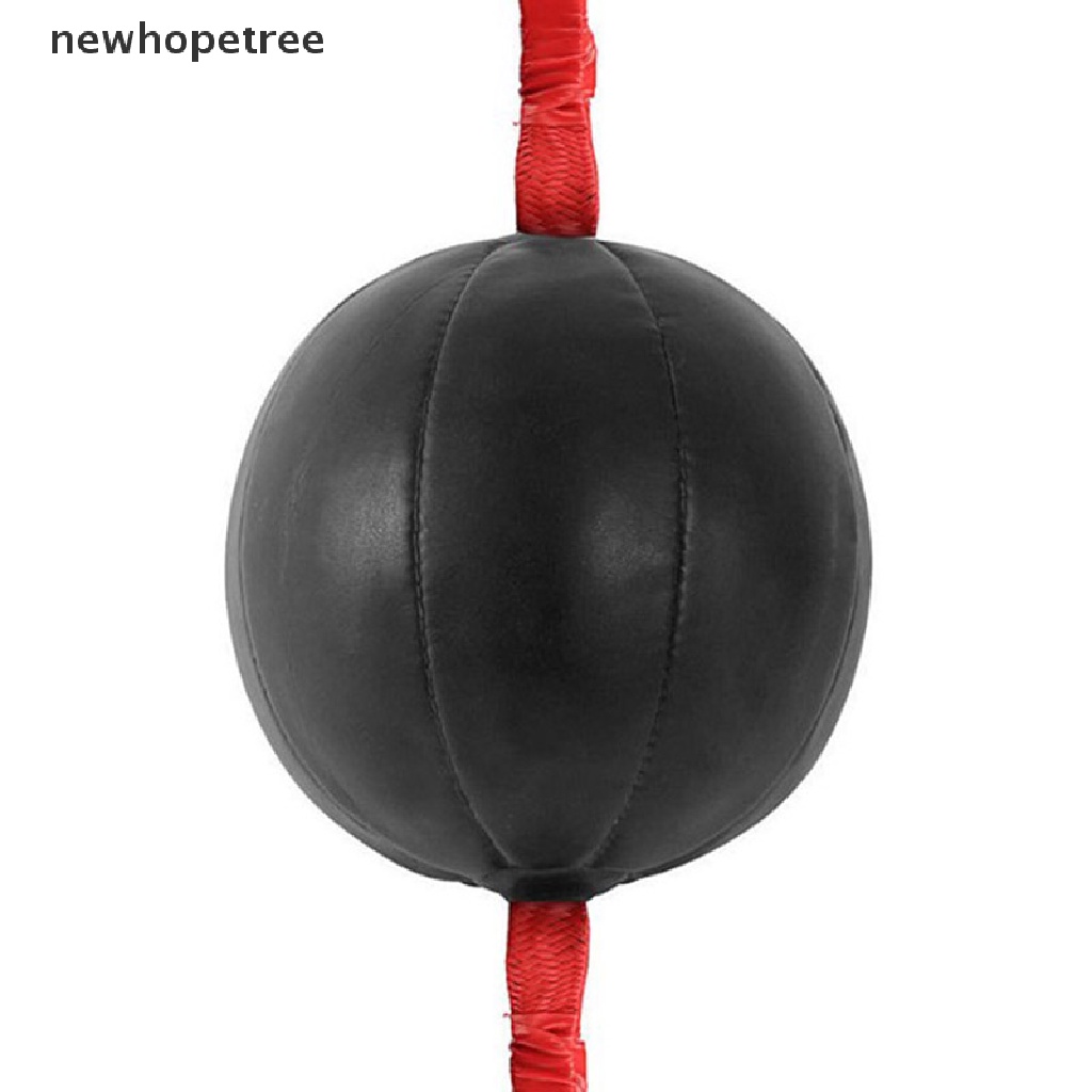 Bóng Tập Đấm Bốc Tốc Độ Hai Đầu Bằng Da Pu Màu Đen Vòng Tay Da Sồi OIK