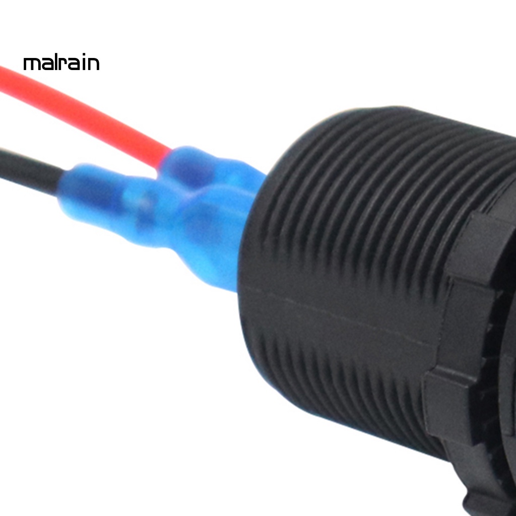 Bộ Chuyển Đổi Nguồn Điện Hai Cổng Mini An Toàn Cho Xe Hơi