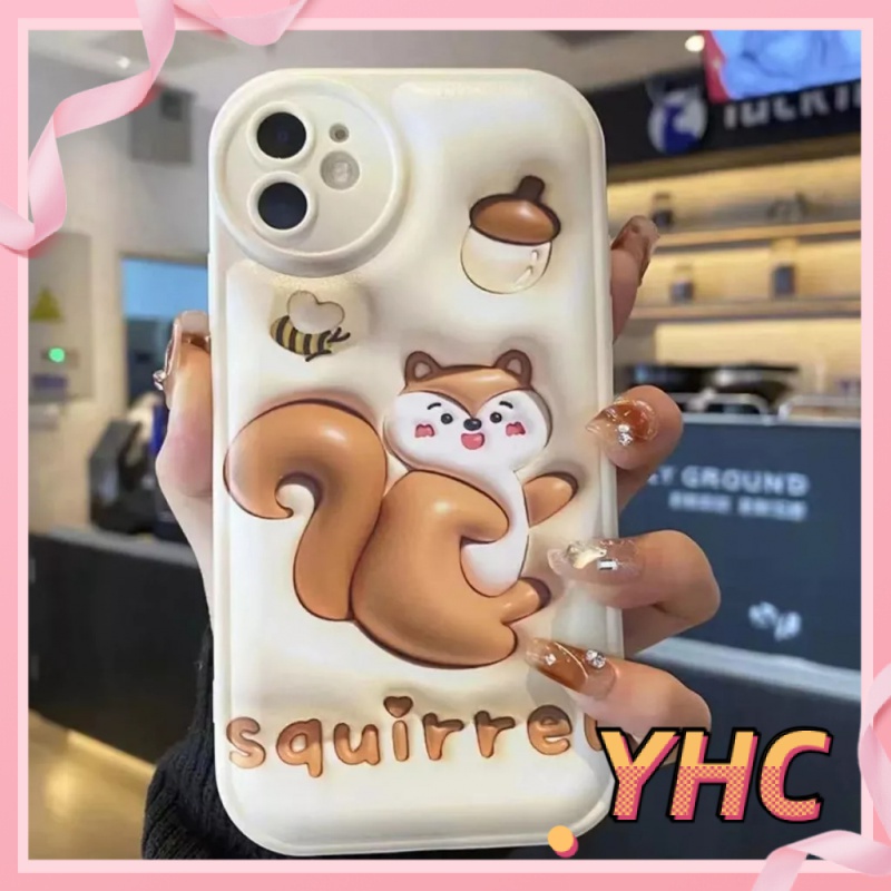 Ốp lưng iPhone Hiệu ứng mặt phẳng 3D vỏ bong bóng giảm xóc sóc nhỏ được áp dụng Cho Iphone 6 / 6S / 6splus / se / 7 / 7plus / 8 / 8plus / X / xs / xsmax / 11 / 12 / 13 / 14 / plus / pro / pro Max-5069