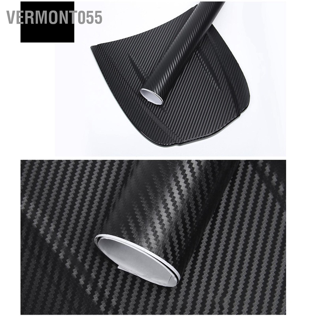 Vermont055 Sợi Carbon Phong Cách Màng Bọc 3D Dày Ngoại Thất Ô Tô Trang Trí Bảo Vệ Cuộn Dán Decal