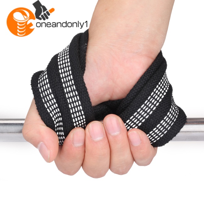 1 Cặp Dây Đai Nâng Tạ Hình Số 8 2 Kích Cỡ Có Thể Kéo Lên Để Tập Gym