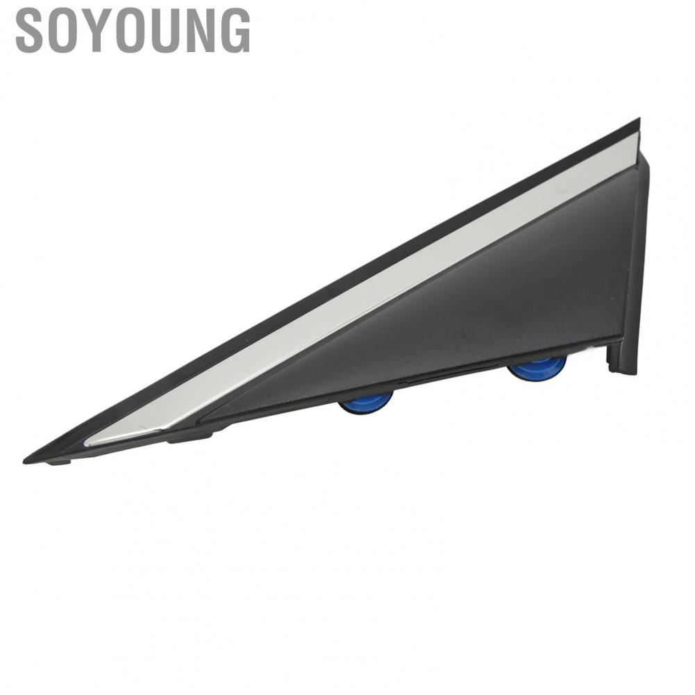 Soyoung Driver Side Triangle Door Mirror Flag Cover  Durable Perfect Fit 86180 C1000 Anti Aging Chrome Plating Front Fender Pillar Corner Molding for Car