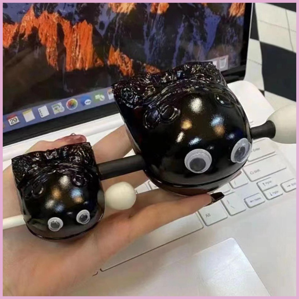 đồ chơi tụng kinh bát bộ gõ mõ tụng kinh để xả stress, trang trí dễ thương với đôi mắt