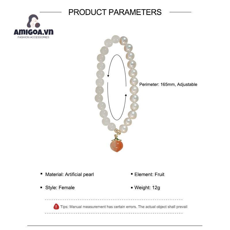 ✨✨Vòng Tay Mã Não Hai Lớp Hạt Ngọc Trai Thiết Kế Đơn Giản Nhẹ Nhàng Cá Tính