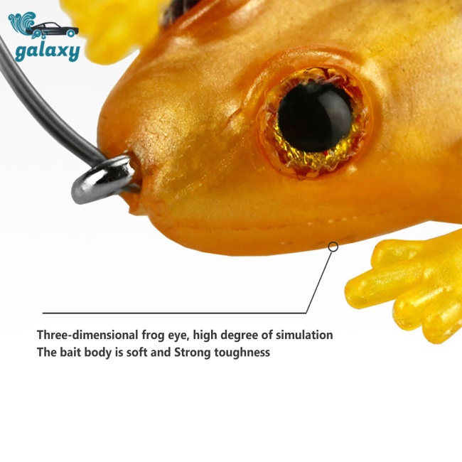 Galaxy Set 5 Mồi Giả Ếch 3d 4.5cm Câu Cá Hiệu Quả