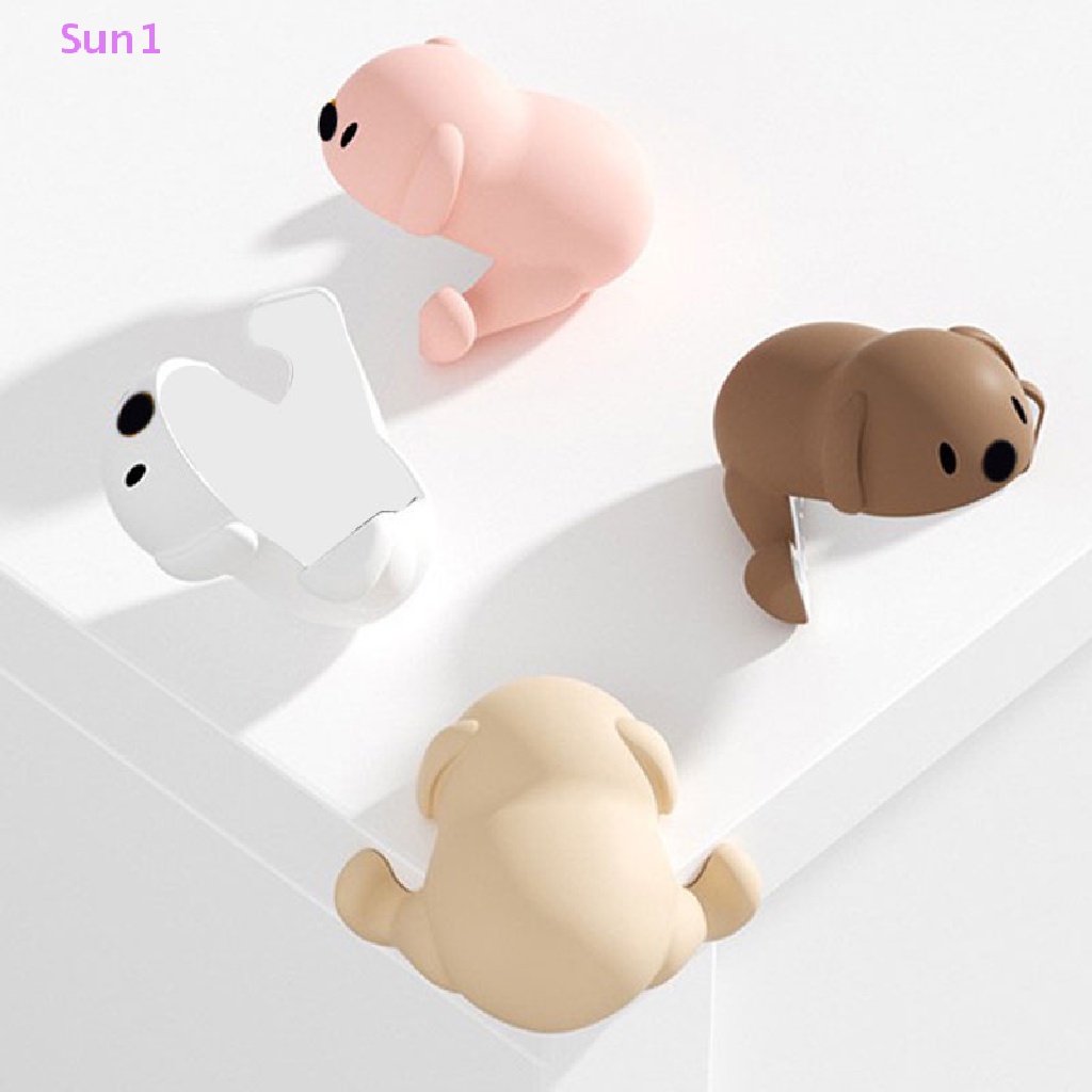 1 Miếng Bọc Cạnh Bàn Bằng Silicon Hình Hoạt Hình Bảo Vệ An Toàn Cho Bé