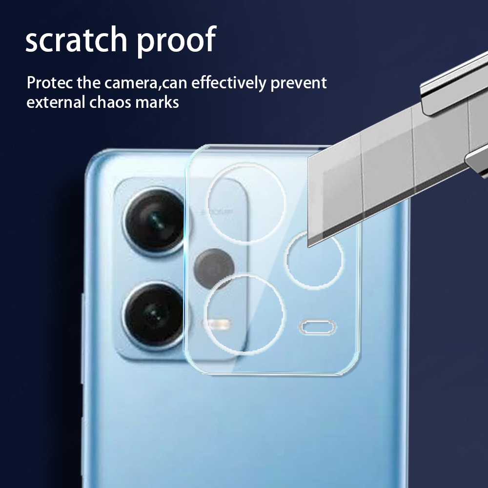 Miếng Dán Cường Lực Bảo Vệ Camera 3D Cho Xiaomi Mi Redmi Note 12 11 10 Pro 11S 10S Poco X4 X5 F4 Ốp