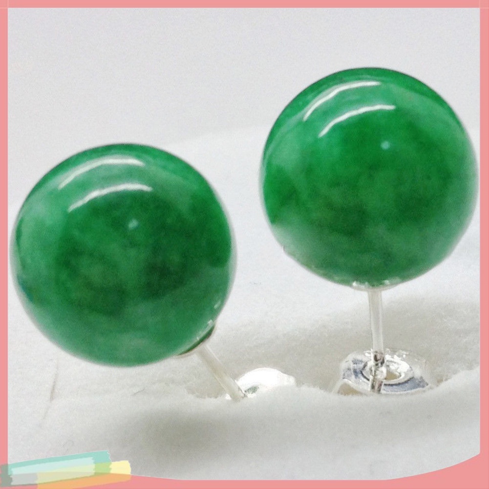 Đôi Khuyên Tai Mạ BạC PhốI HạT 10mm ThờI Trang Cho Nữ